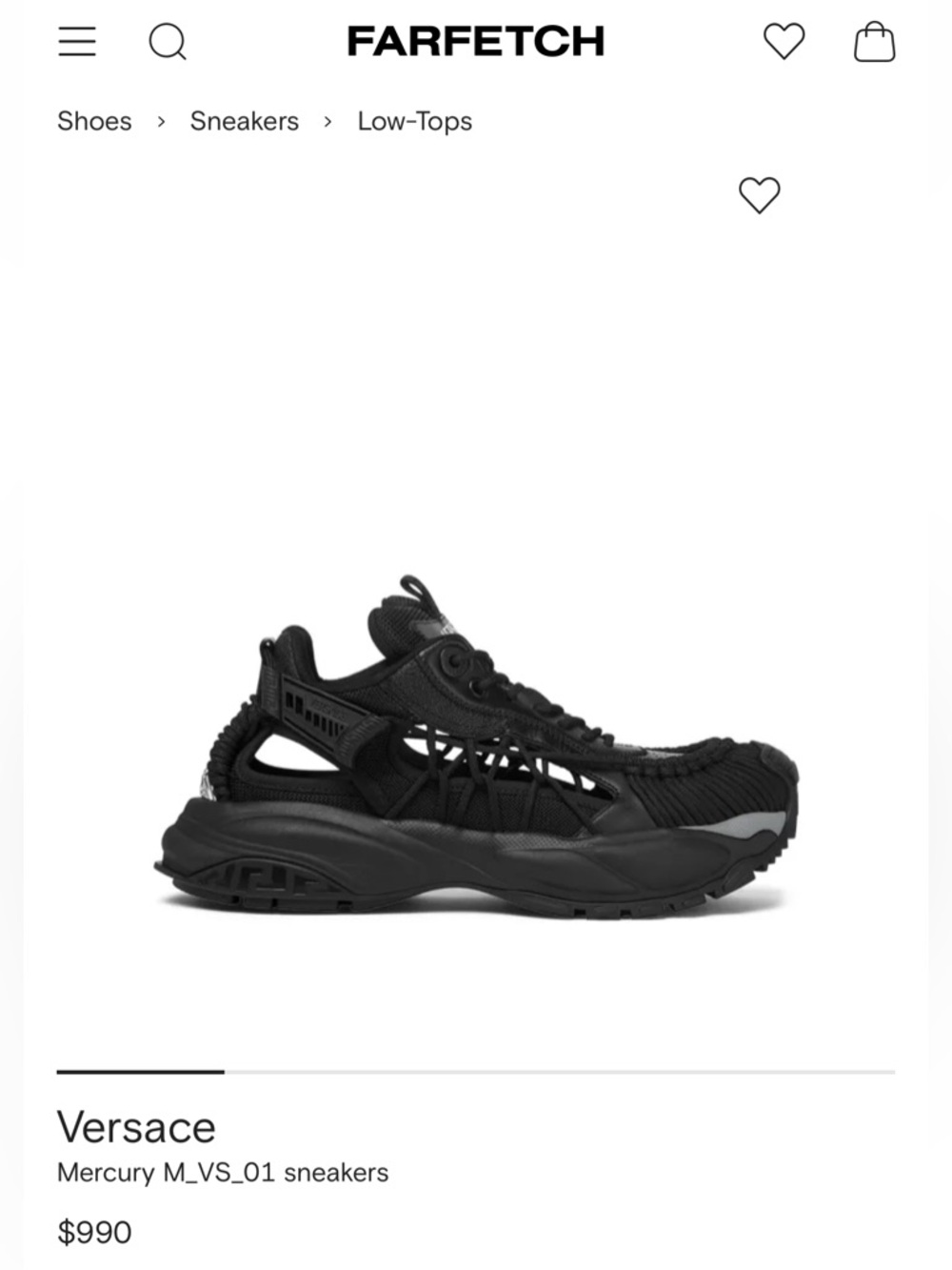 VERSACE Mercury M_VS_01 Sneakers - Picture 8 of 8